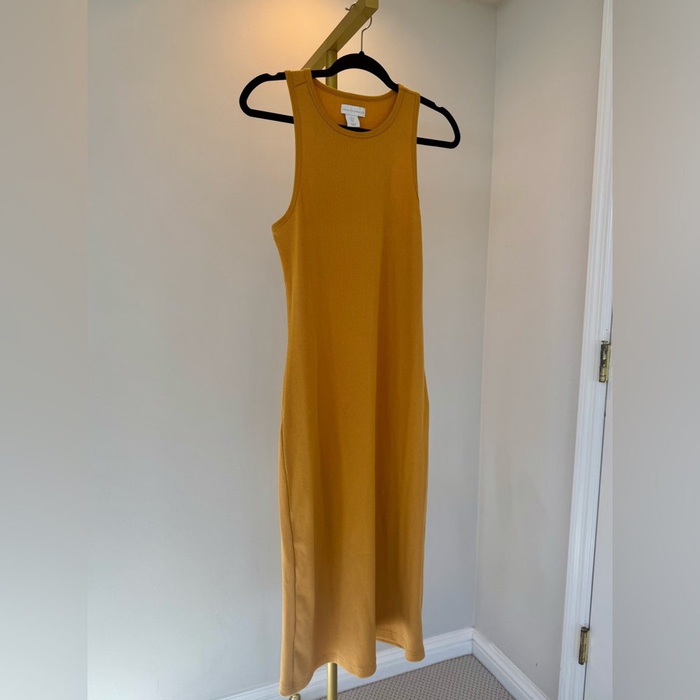 House of Harlow 1960 Mustard Midi Dress